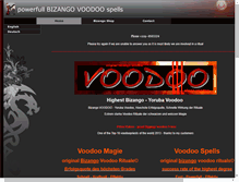 Tablet Screenshot of bizango-voodoo.com